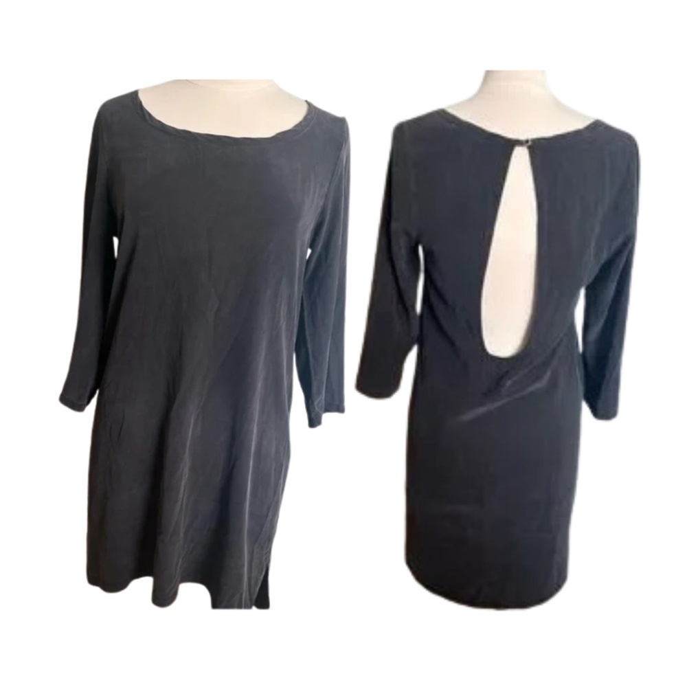 Gypsy 05 Black Silk Dress | Open Back Detail | Size S